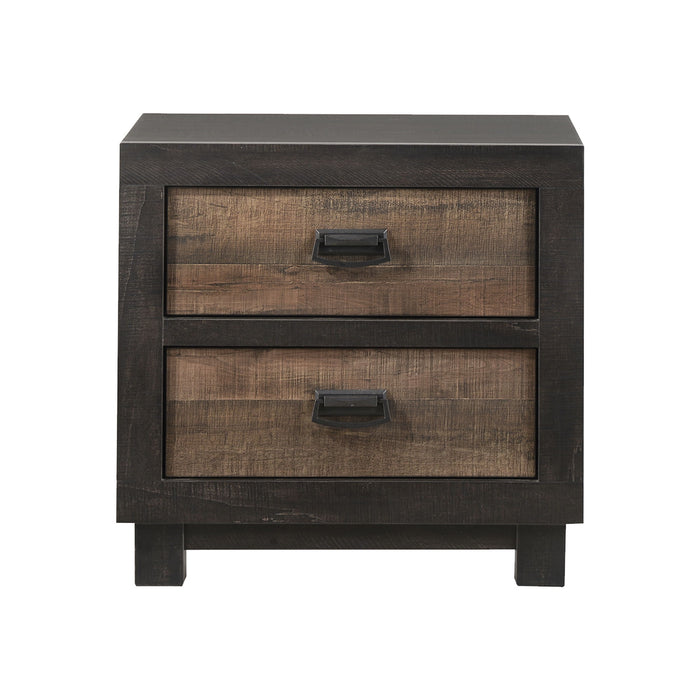 Harlington - 2-Drawer Nightstand - Dark Chocolate – Accent Nightstands by Elements International at Furniture Wholesale Plus , Nashville furniture store
