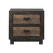 Harlington - 2-Drawer Nightstand - Dark Chocolate – Accent Nightstands by Elements International at Furniture Wholesale Plus , Nashville furniture store