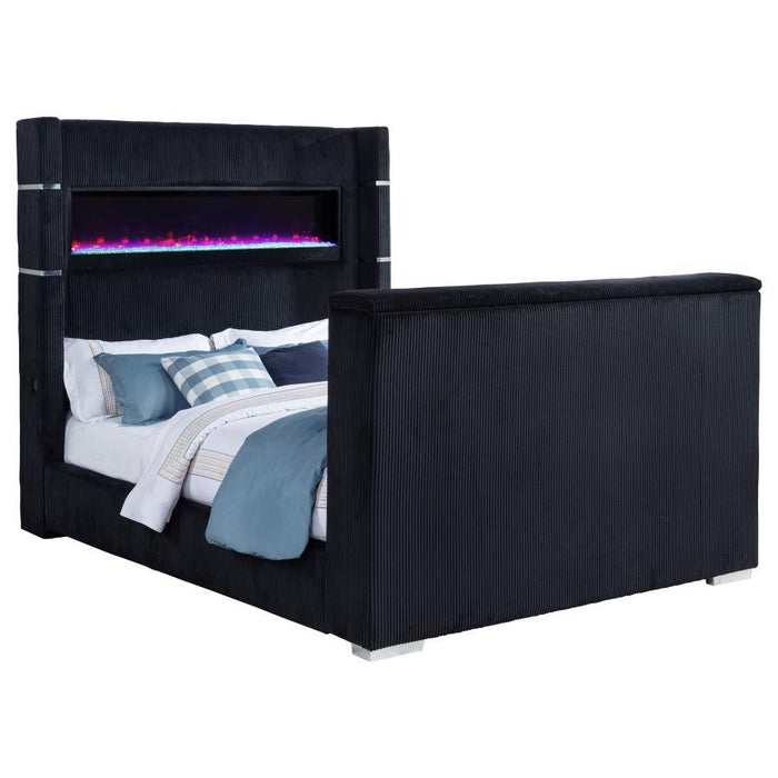 Tisdall - Flame Visualizer TV Bed – Upholstered Beds by Coaster Fine Furniture at Furniture Wholesale Plus , Nashville furniture store