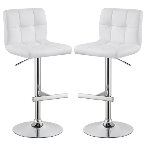 Lenny - Upholstered Adjustable Bar Stool (Set of 2) - Premium Stool Sets from CoasterEveryday - Just $289! Shop now at Furniture Wholesale Plus  We are the best furniture store in Nashville, Hendersonville, Goodlettsville, Madison, Antioch, Mount Juliet, Lebanon, Gallatin, Springfield, Murfreesboro, Franklin, Brentwood