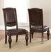 Antoinette - Side Chair (Set of 2) - Dark Brown – Chair Sets by Steve Silver Furniture at Furniture Wholesale Plus , Nashville furniture store