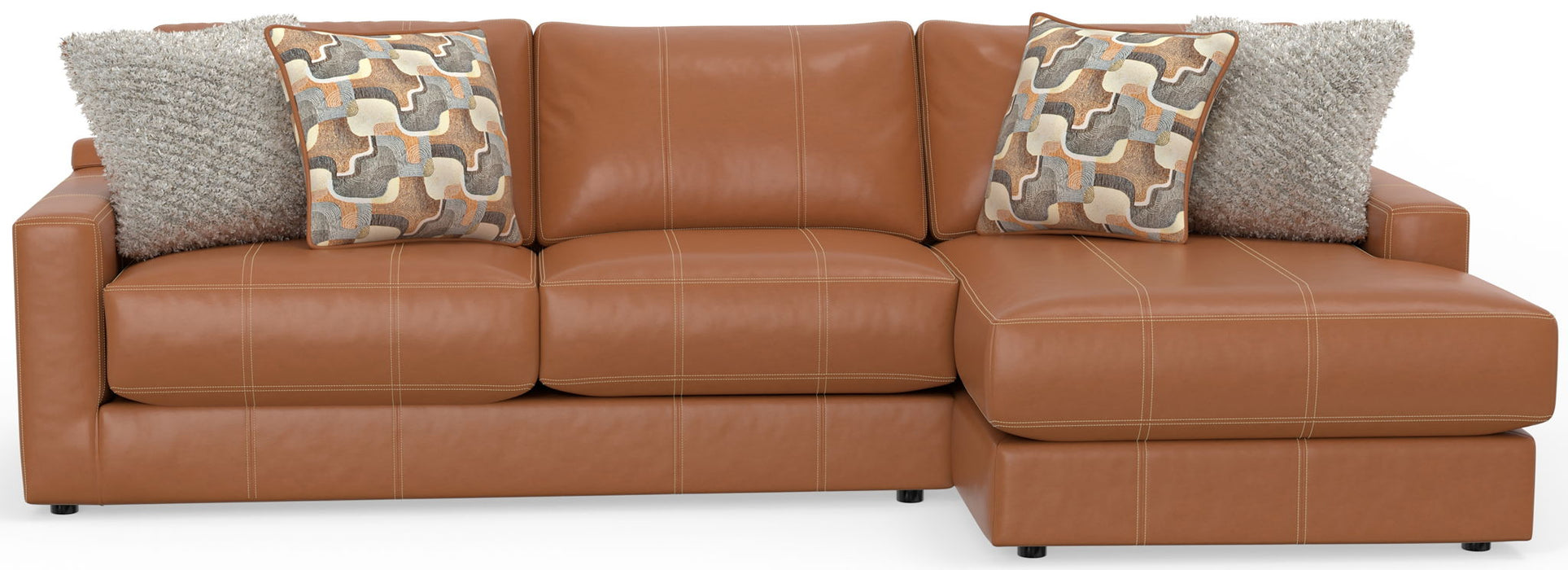 Minori - Italian Leather Sectional – Stationary Sectionals by Jackson at Furniture Wholesale Plus , Nashville furniture store