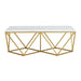 Riko - Rectangular Coffee Table With Metal Leg - Gold – Coffee Tables by Elements International at Furniture Wholesale Plus , Nashville furniture store