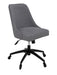 Kinsley - Swivel Upholstered Desk Chair - Dark Gray – Swivel Chairs by Steve Silver Furniture at Furniture Wholesale Plus , Nashville furniture store