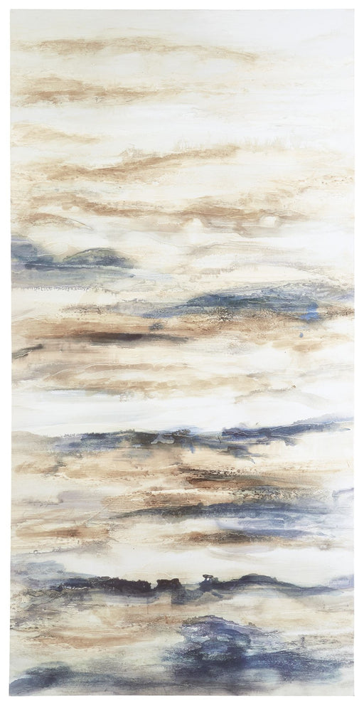 Joely - Blue / Tan - Wall Art - Premium Wall Decor from Signature Design by Ashley® - Just $118! Shop now at Furniture Wholesale Plus  We are the best furniture store in Nashville, Hendersonville, Goodlettsville, Madison, Antioch, Mount Juliet, Lebanon, Gallatin, Springfield, Murfreesboro, Franklin, Brentwood