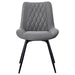 Diggs - Upholstered Swivel Dining Side Chair (Set of 2) - Gray – Chair Sets by CoasterEssence at Furniture Wholesale Plus , Nashville furniture store