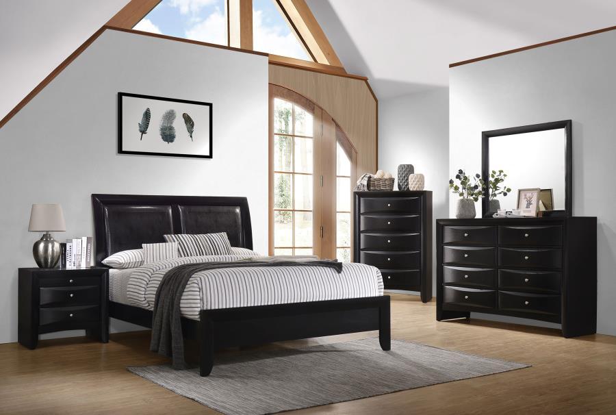 Briana - 5-Drawer Bedroom Chest - Black – Accent Chests by CoasterEssence at Furniture Wholesale Plus , Nashville furniture store