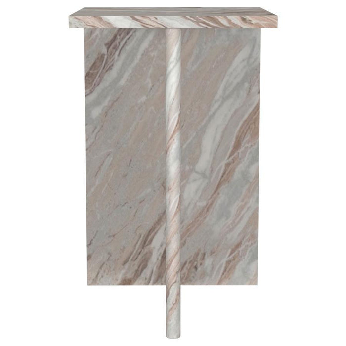 Bowdoin - Genuine Marble Accent Side Table - Gray – Side Tables by Coaster Fine Furniture at Furniture Wholesale Plus , Nashville furniture store