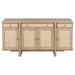 Kailani - 4-Door Cane Sideboard Buffet Cabinet - Beige Oak – Buffets by Coaster Fine Furniture at Furniture Wholesale Plus , Nashville furniture store
