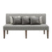 Gramercy - Upholstered Dining Settee - Dark Brown – Upholstered Benches by Elements International at Furniture Wholesale Plus , Nashville furniture store