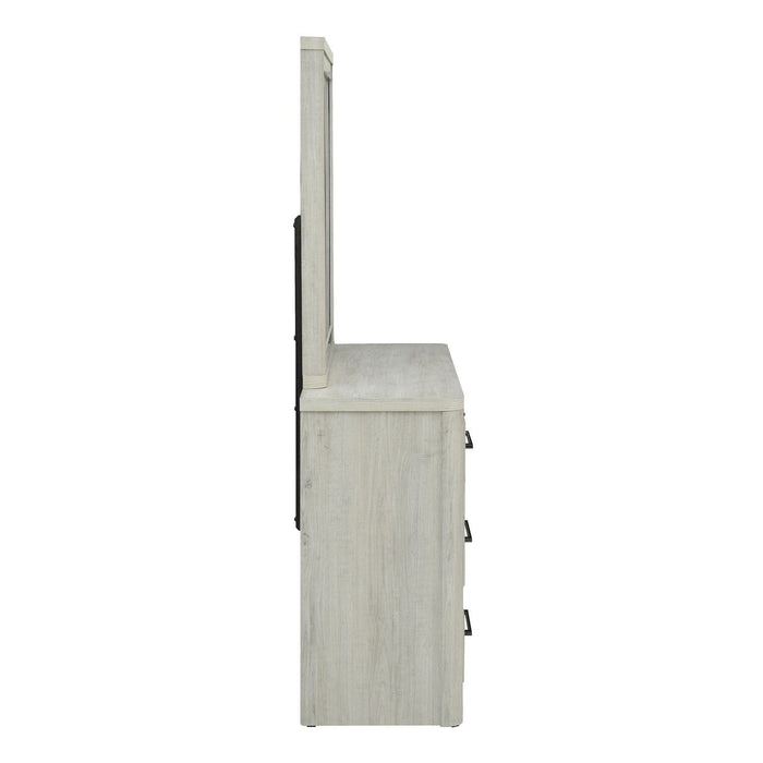 Modern Play - Dresser & Mirror - Natural White – Dresser & Mirror by Liberty Furniture at Furniture Wholesale Plus , Nashville furniture store
