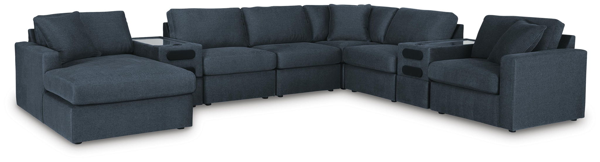 Modmax - U-Shaped Sectional - Ink – Stationary Sectionals by Signature Design by Ashley® at Furniture Wholesale Plus , Nashville furniture store
