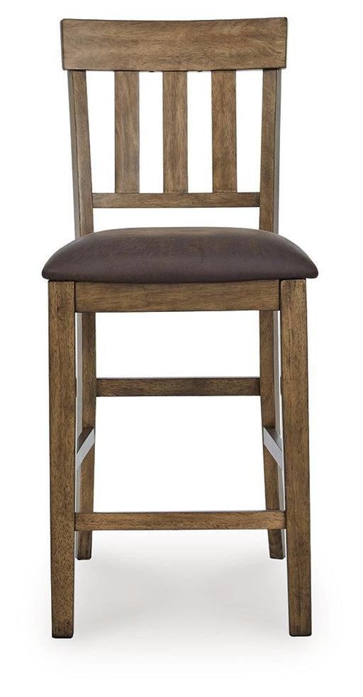 Urbinforte - Upholstered Barstool (Set of 2) - Light Brown – Stool Sets by Signature Design by Ashley® at Furniture Wholesale Plus , Nashville furniture store
