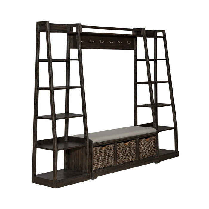 Mill Creek - 3 Piece Wall Unit Set - Peppercorn – Hall Trees by Liberty Furniture at Furniture Wholesale Plus , Nashville furniture store