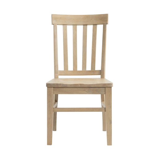 Lakeview - Slat Back Side Chair (Set of 2) - Natural Finish – Chair Sets by Elements International at Furniture Wholesale Plus , Nashville furniture store