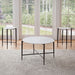Loxie - 3-Piece Table Set (Cocktail Table, 2 End Tables) - White / Black – Table Sets by Steve Silver Furniture at Furniture Wholesale Plus , Nashville furniture store