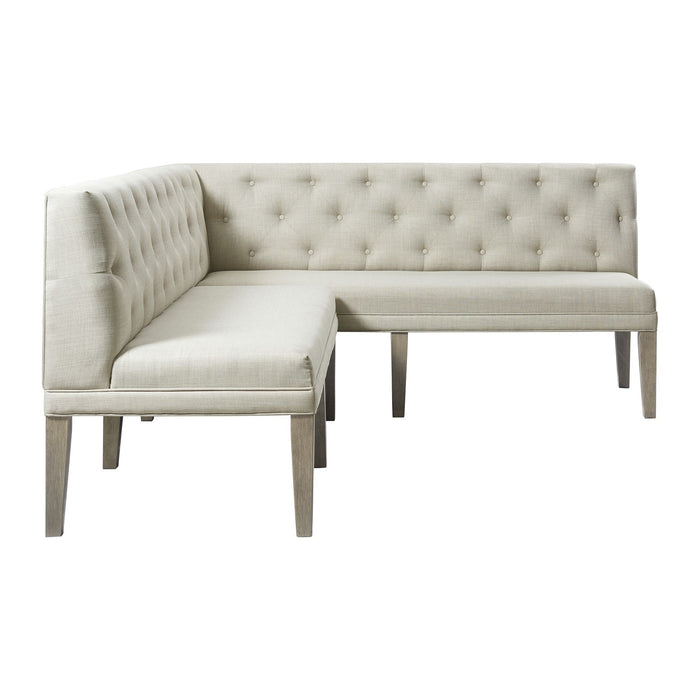 Peyton - Sectional Sofa Dining Set - Gray – Upholstered Benches by Elements International at Furniture Wholesale Plus , Nashville furniture store