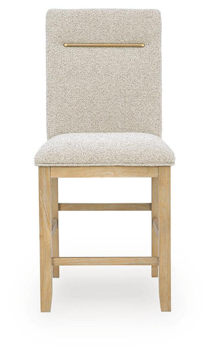 Lasinger - Upholstered Barstool (Set of 2) - Light Brown – Stool Sets by Signature Design by Ashley® at Furniture Wholesale Plus , Nashville furniture store
