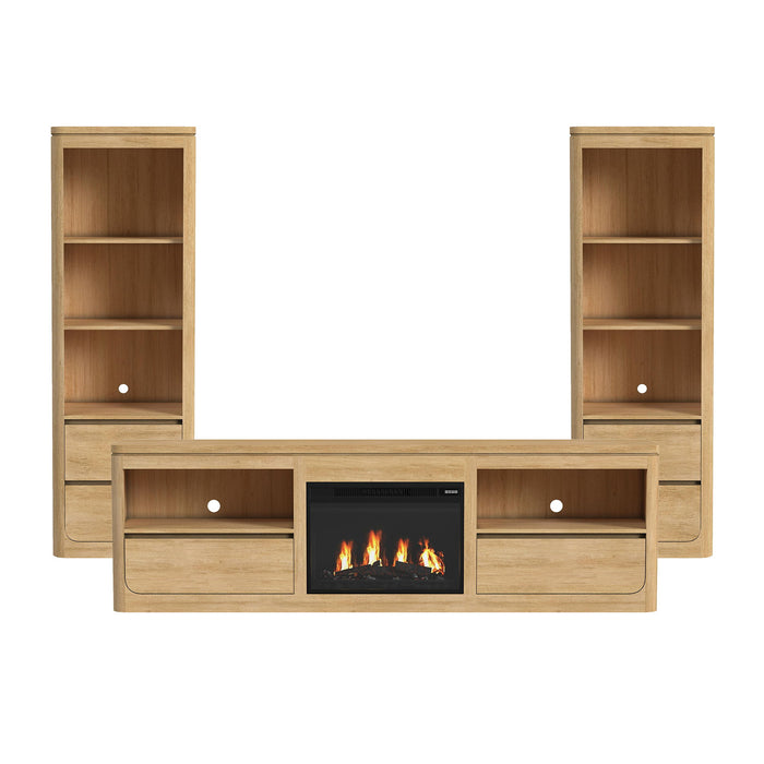Rosalie - 4 Piece Entertainment Unit With 82" TV Console – Entertainment Centers by Elements International at Furniture Wholesale Plus , Nashville furniture store