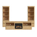Rosalie - 4 Piece Entertainment Unit With 82" TV Console – Entertainment Centers by Elements International at Furniture Wholesale Plus , Nashville furniture store