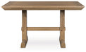 Ridgester - Rectangular Dining Room Counter Table - Light Brown – Counter Tables by Benchcraft® at Furniture Wholesale Plus , Nashville furniture store