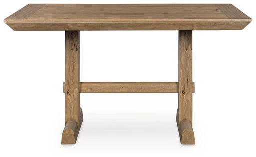 Ridgester - Rectangular Dining Room Counter Table - Light Brown – Counter Tables by Benchcraft® at Furniture Wholesale Plus , Nashville furniture store