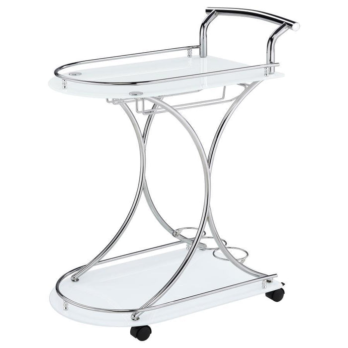 Elfman - 2-Shelve Serving Cart - Premium Bar Carts from CoasterEveryday - Just $149! Shop now at Furniture Wholesale Plus  We are the best furniture store in Nashville, Hendersonville, Goodlettsville, Madison, Antioch, Mount Juliet, Lebanon, Gallatin, Springfield, Murfreesboro, Franklin, Brentwood