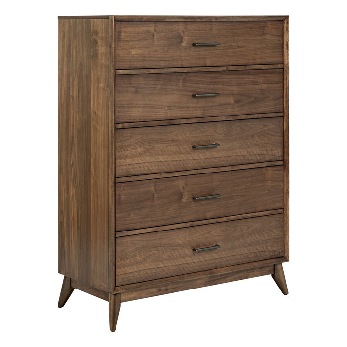 Century Modern - 5 Drawer Chest - Walnut – Accent Chests by Liberty Furniture at Furniture Wholesale Plus , Nashville furniture store