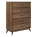 Century Modern - 5 Drawer Chest - Walnut – Accent Chests by Liberty Furniture at Furniture Wholesale Plus , Nashville furniture store