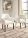 Marxmore - Dining Upholstered Arm Chair (Set of 2) - Beige / Brown – Chair Sets by Benchcraft® at Furniture Wholesale Plus , Nashville furniture store