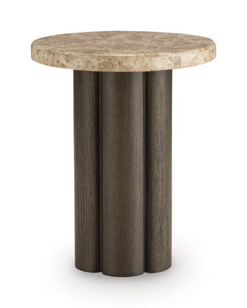 Darimore - Chair Side End Table - Burnished Brown – Chair Side Tables by Signature Design by Ashley® at Furniture Wholesale Plus , Nashville furniture store