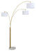 Valo - Metal Arc Lamp - Gold Finish – Floor Lamps by Signature Design by Ashley® at Furniture Wholesale Plus , Nashville furniture store