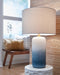 Lemrich - Ceramic Table Lamp  - White – Table Lamps by Signature Design by Ashley® at Furniture Wholesale Plus , Nashville furniture store