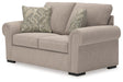Sararose - Loveseat - Heather – Stationary Loveseats by Benchcraft® at Furniture Wholesale Plus , Nashville furniture store