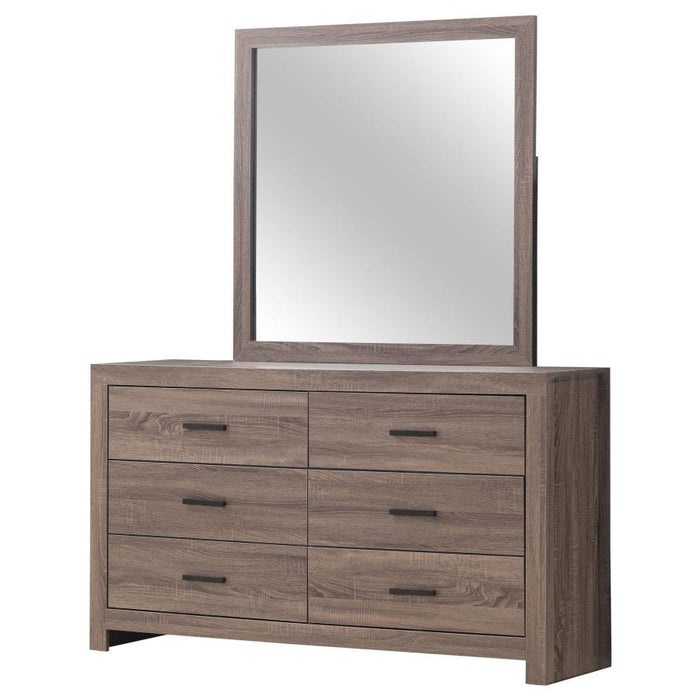 Brantford - 6-Drawer Dresser With Mirror – Dresser & Mirror by CoasterEveryday at Furniture Wholesale Plus , Nashville furniture store