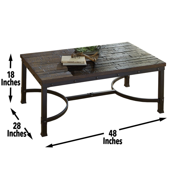 Ambrose - 3 Piece Table Set - Brown – Table Sets by Steve Silver Furniture at Furniture Wholesale Plus , Nashville furniture store