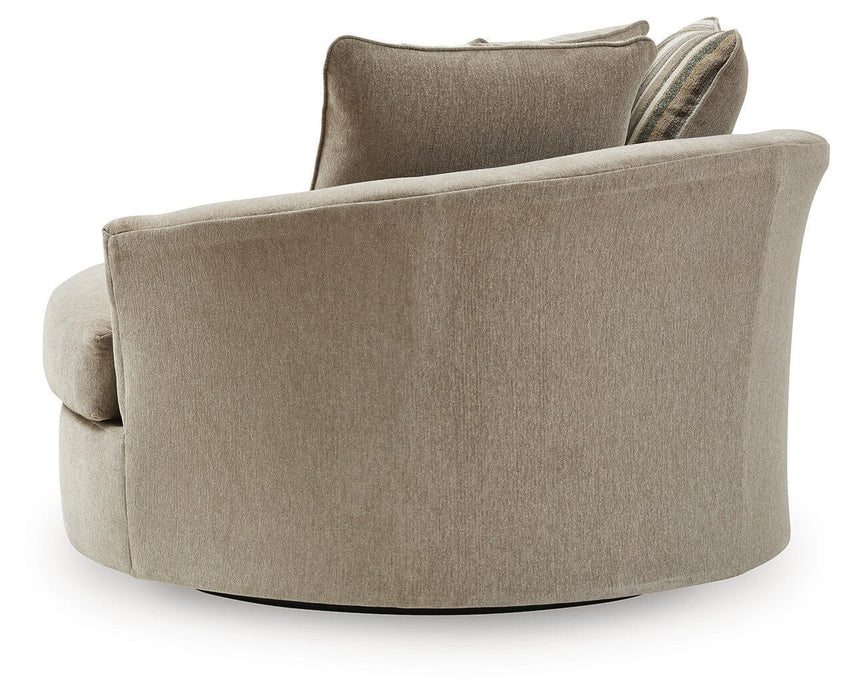 Linenhause - Oversized Swivel Accent Chair - Dune – Swivel Chairs by Benchcraft® at Furniture Wholesale Plus , Nashville furniture store