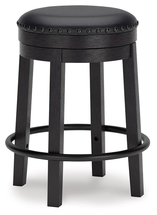 Valebeck - Upholstered Swivel Stool - Premium Counter Height (24"-27") from Signature Design by Ashley® - Just $148! Shop now at Furniture Wholesale Plus  We are the best furniture store in Nashville, Hendersonville, Goodlettsville, Madison, Antioch, Mount Juliet, Lebanon, Gallatin, Springfield, Murfreesboro, Franklin, Brentwood