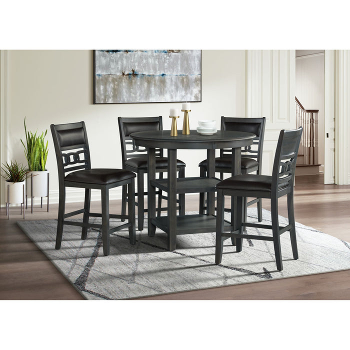Amherst - Counter Table With Wood Leg - Gray Finish – Counter Tables by Elements International at Furniture Wholesale Plus , Nashville furniture store