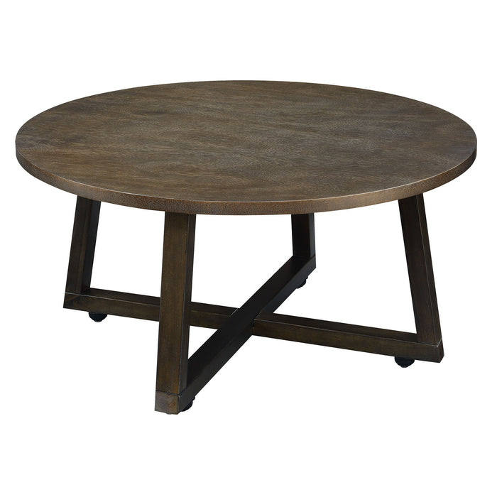 Industrial - 3 Piece Occasional Table Set - Brown – Table Sets by Elements International at Furniture Wholesale Plus , Nashville furniture store