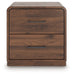 Fortlorn - Two Drawer Night Stand - Walnut Brown – Accent Nightstands by Signature Design by Ashley® at Furniture Wholesale Plus , Nashville furniture store