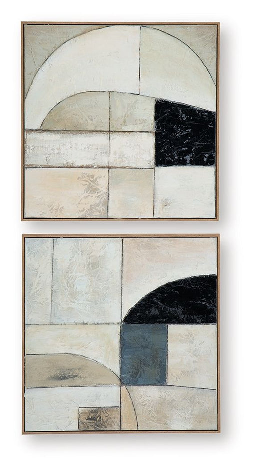 Bexlen - Wall Art Set (Set of 2) - Tan / Taupe / Black – Canvas Art Sets by Signature Design by Ashley® at Furniture Wholesale Plus , Nashville furniture store