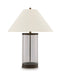 Junrow - Glass Table Lamp - Clear / Brown – Table Lamps by Signature Design by Ashley® at Furniture Wholesale Plus , Nashville furniture store