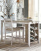 Skempton - Rectangular Counter Table With Storage - White – Counter Tables by Signature Design by Ashley® at Furniture Wholesale Plus , Nashville furniture store