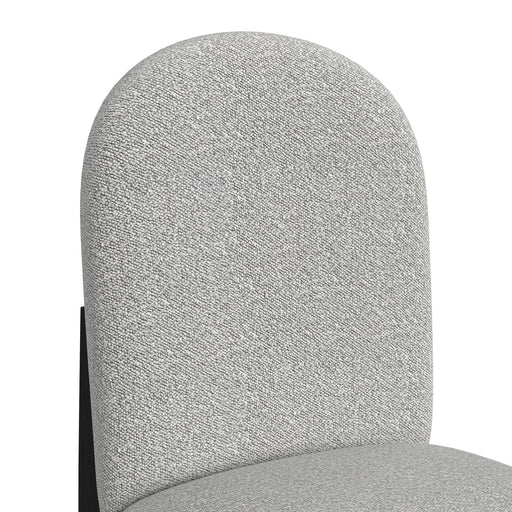 Portland - Round Back Barstool With Fabric (Set of 2) - Gray / Black – Stool Sets by Elements International at Furniture Wholesale Plus , Nashville furniture store