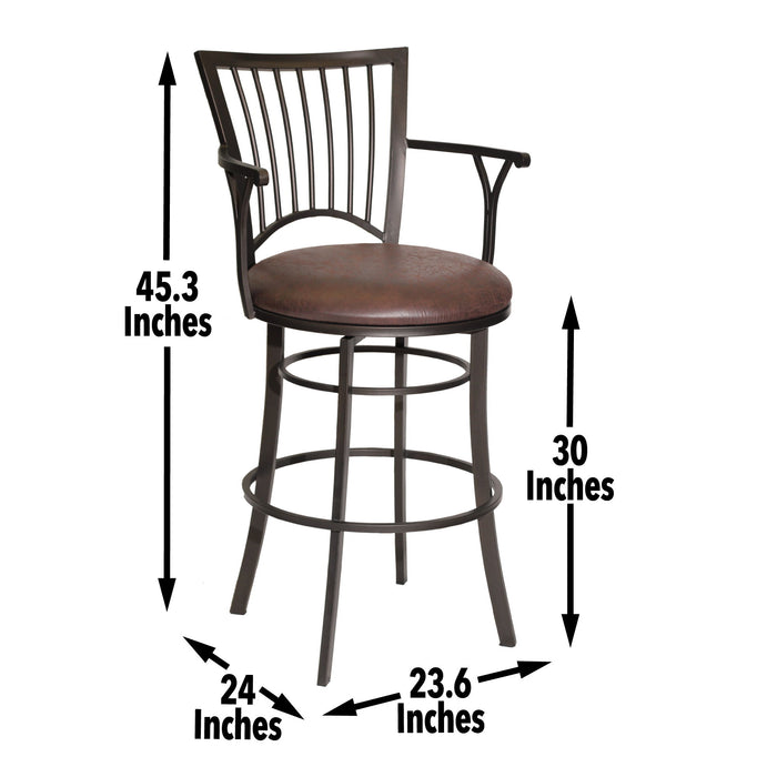 Bayview - Swivel Stool - Premium Bar Height (28"-30") from Steve Silver Furniture - Just $289! Shop now at Furniture Wholesale Plus  We are the best furniture store in Nashville, Hendersonville, Goodlettsville, Madison, Antioch, Mount Juliet, Lebanon, Gallatin, Springfield, Murfreesboro, Franklin, Brentwood
