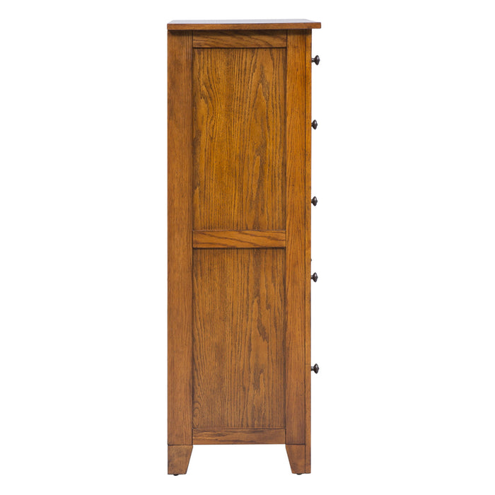 Grandpas Cabin - 5 Drawer Chest - Aged Oak – Accent Chests by Liberty Furniture at Furniture Wholesale Plus , Nashville furniture store