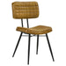 Misty - Leather Upholstered Dining Side Chair (Set of 2) - Camel - Premium Chair Sets from CoasterEssence - Just $499! Shop now at Furniture Wholesale Plus  We are the best furniture store in Nashville, Hendersonville, Goodlettsville, Madison, Antioch, Mount Juliet, Lebanon, Gallatin, Springfield, Murfreesboro, Franklin, Brentwood