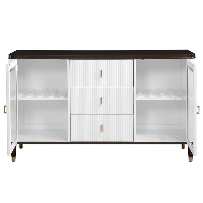 Carena - Server - White & Brown Finish - Premium Servers from ACME - Just $1339! Shop now at Furniture Wholesale Plus  We are the best furniture store in Nashville, Hendersonville, Goodlettsville, Madison, Antioch, Mount Juliet, Lebanon, Gallatin, Springfield, Murfreesboro, Franklin, Brentwood