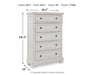 Robbinsdale - Five Drawer Chest - Antique White – Accent Chests by Signature Design by Ashley® at Furniture Wholesale Plus , Nashville furniture store